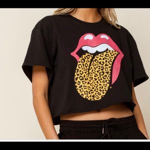 NWOT Bravado Rolling Stones Crop T-shirt